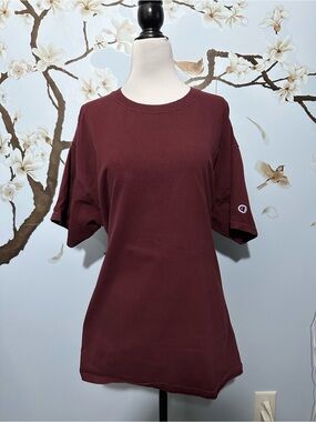 Champion Maroon Short Sleeve Crewneck Tee